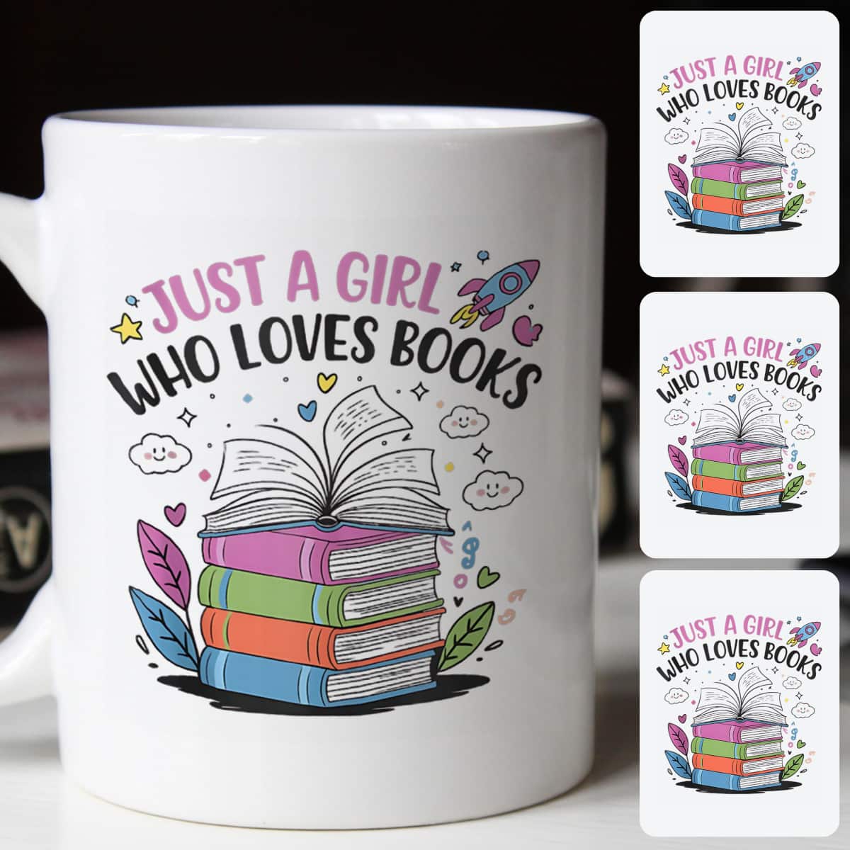 Just A Girl Who Loves Books For Bookworm Lover T-Shirt Just A Girl Who Loves Books For Bookworm Lover T-Shirt