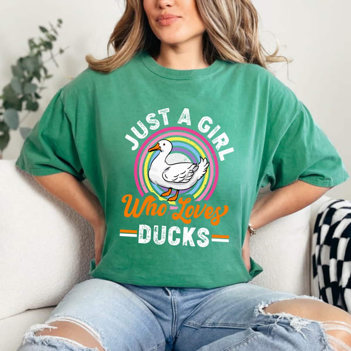 Just A Girl Who Loves Ducks Duck Lover Girls Kids T-Shirt Just A Girl Who Loves Ducks Duck Lover Girls Kids T-Shirt