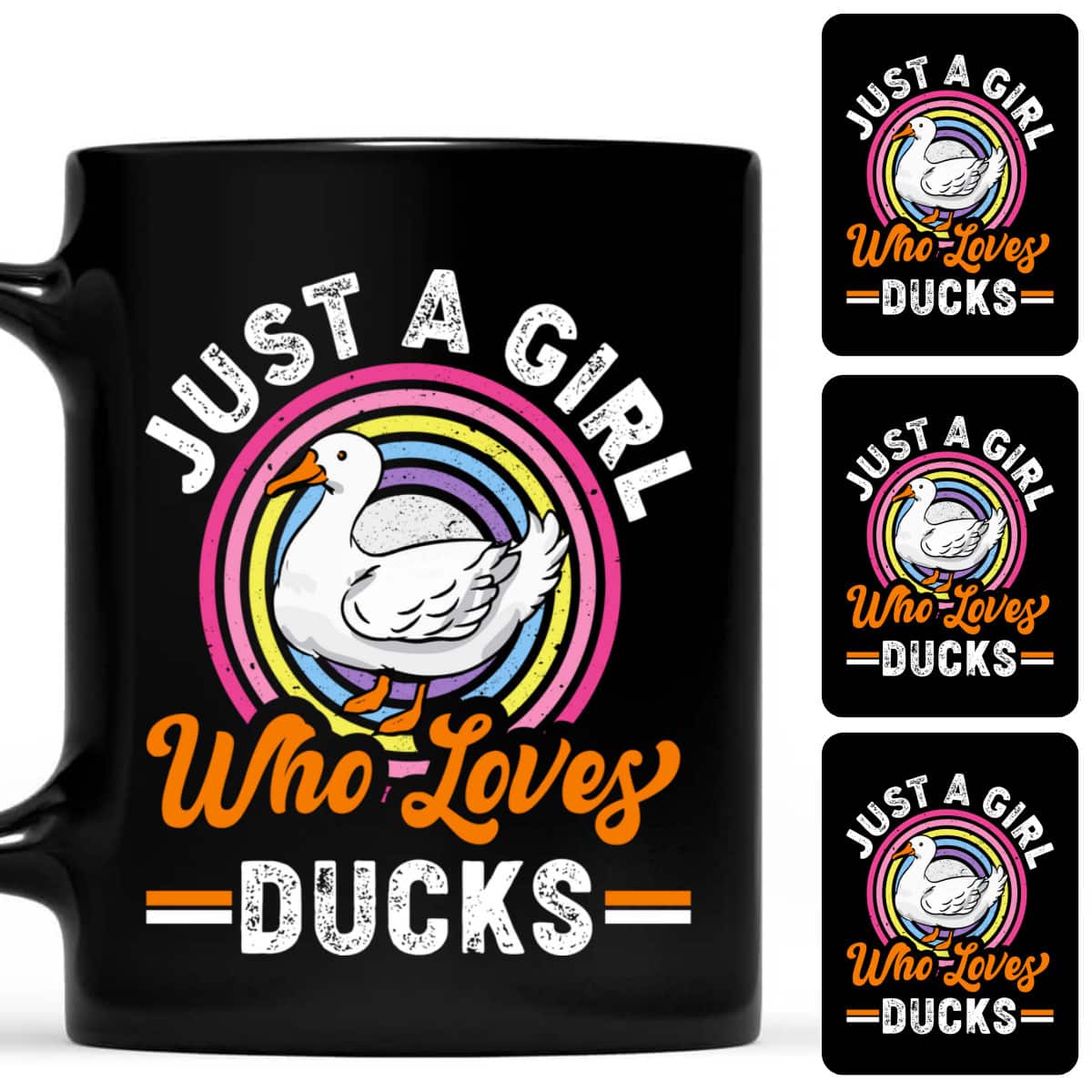 Just A Girl Who Loves Ducks Duck Lover Girls Kids T-Shirt Just A Girl Who Loves Ducks Duck Lover Girls Kids T-Shirt