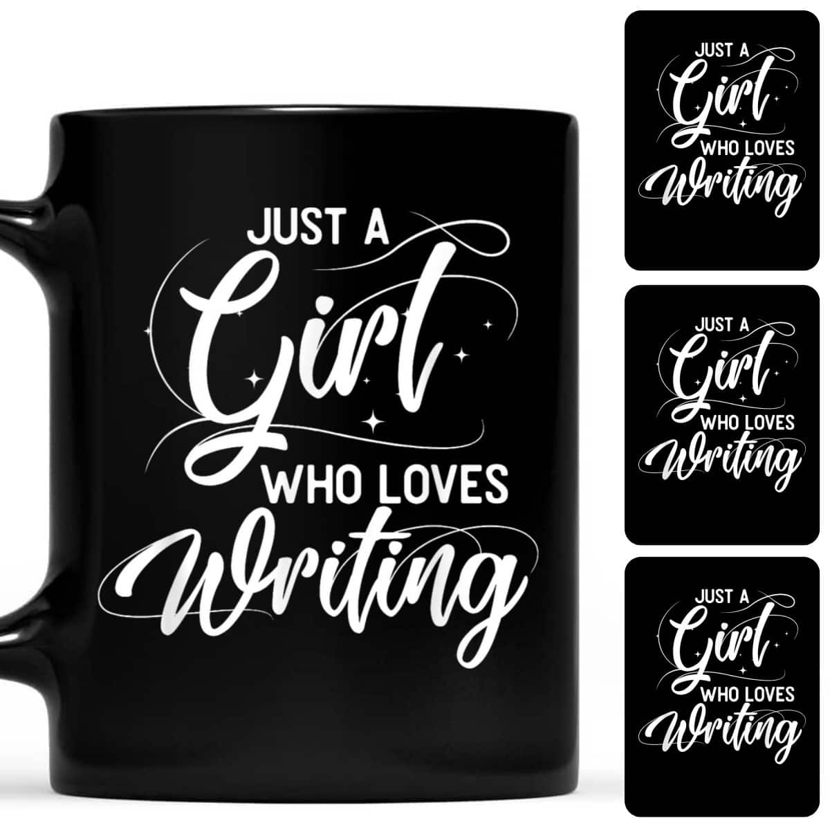 Just A Girl Who Loves Writing Novel Writer Book Author T-Shirt