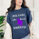 Just A Girl Who Loves Stingrays Manta Ray Sea Life Creatures T-Shirt