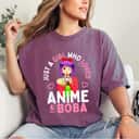 Just A Girl Who Loves Anime And Boba Bubble Tea Teen Gift T-Shirt Just A Girl Who Loves Anime And Boba Bubble Tea Teen Gift T-Shirt