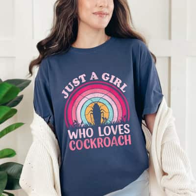Vintage Retro Cockroach Just A Girl Who Loves Cockroach T-Shirt