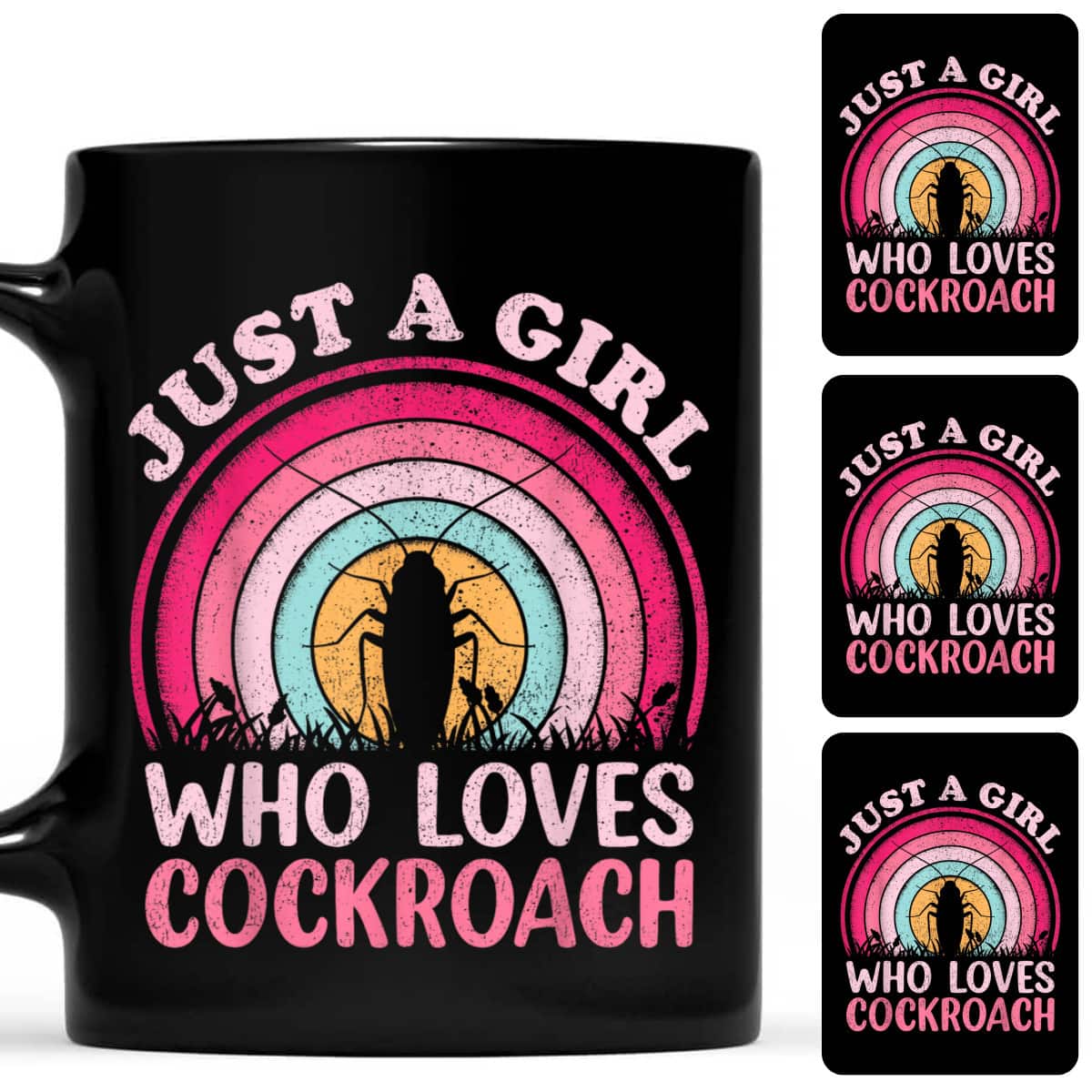 Vintage Retro Cockroach Just A Girl Who Loves Cockroach T-Shirt