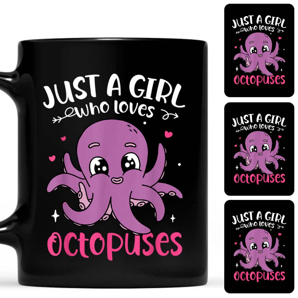 Adorable Octopus Tentacles Just A Girl Who Loves Octopuses T-Shirt Adorable Octopus Tentacles Just A Girl Who Loves Octopuses T-Shirt