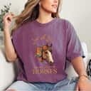 Vintage Retro Just A Girl Who Loves Horses Horseback Riding T-Shirt