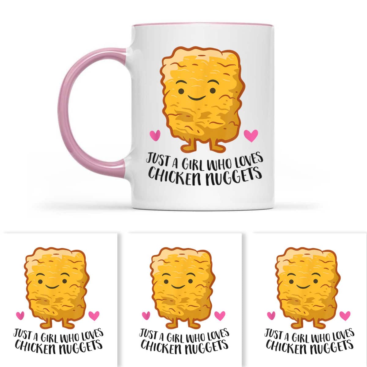 Just A Girl Who Loves Chicken Nuggets T-Shirt Just A Girl Who Loves Chicken Nuggets T-Shirt