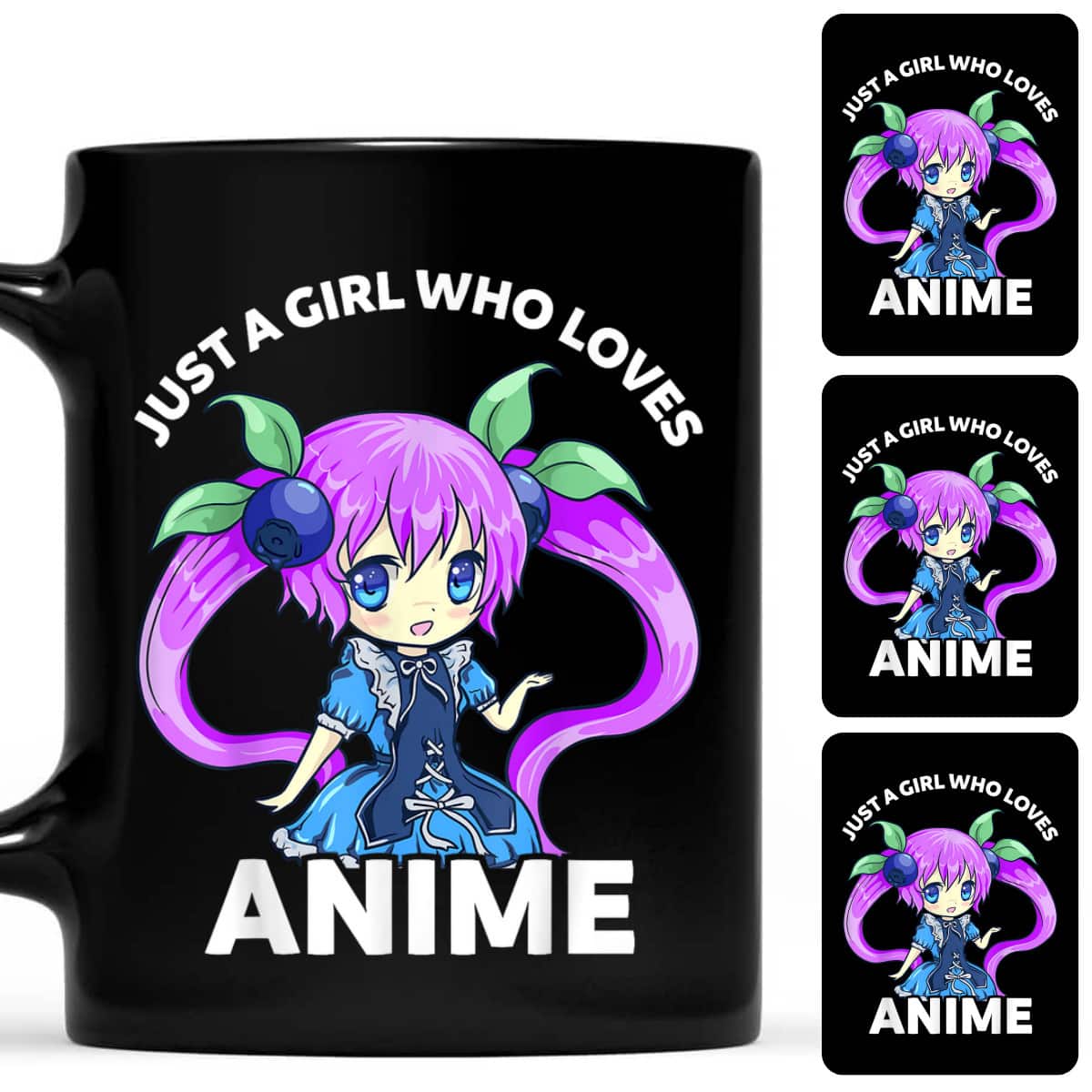 Cute Kawaii Chibi Just A Girl Who Loves Anime T-Shirt Cute Kawaii Chibi Just A Girl Who Loves Anime T-Shirt