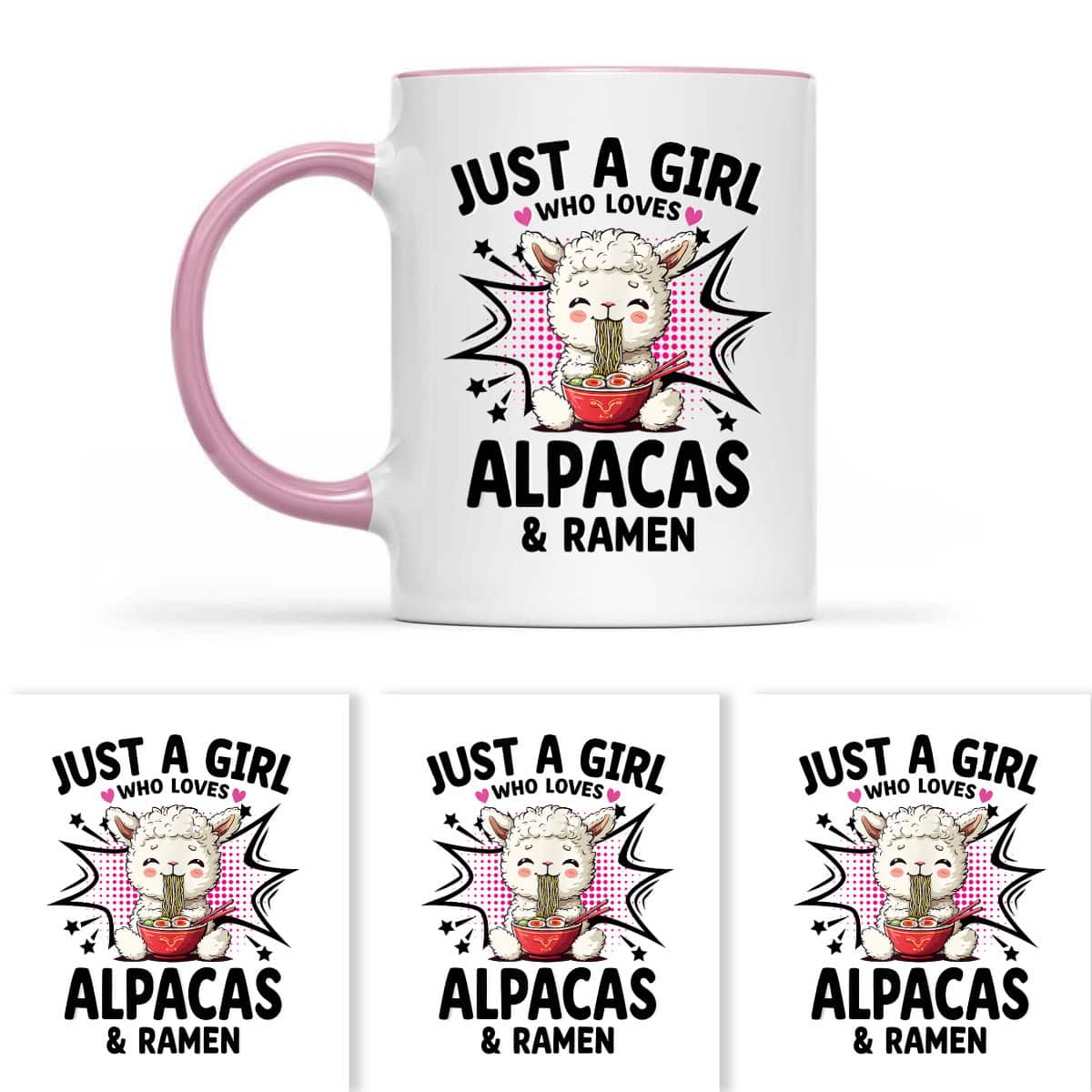 Just A Girl Who Loves Alpacas And Ramen T-Shirt