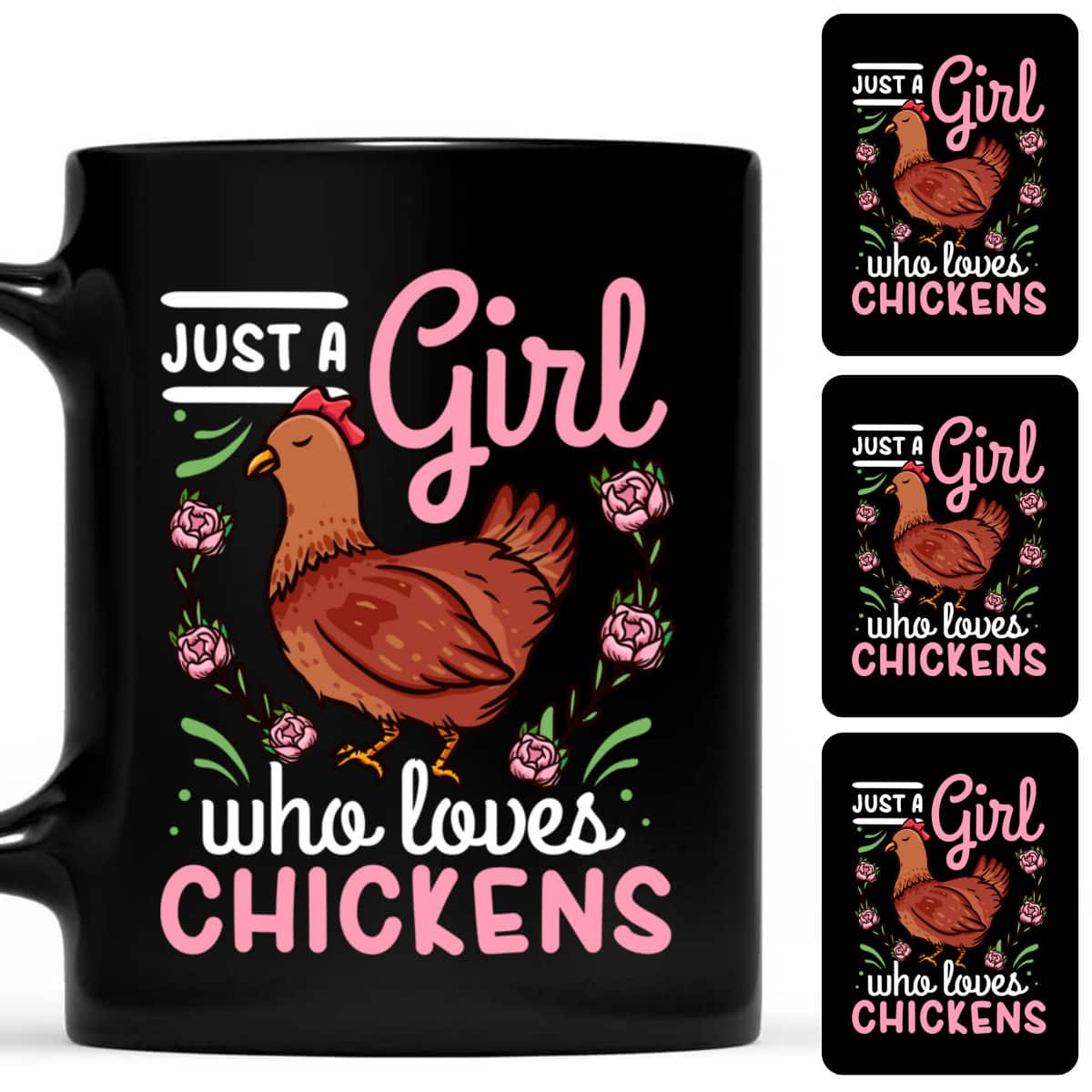 Chicken Lover Just A Girl Who Loves Chickens T-Shirt Chicken Lover Just A Girl Who Loves Chickens T-Shirt