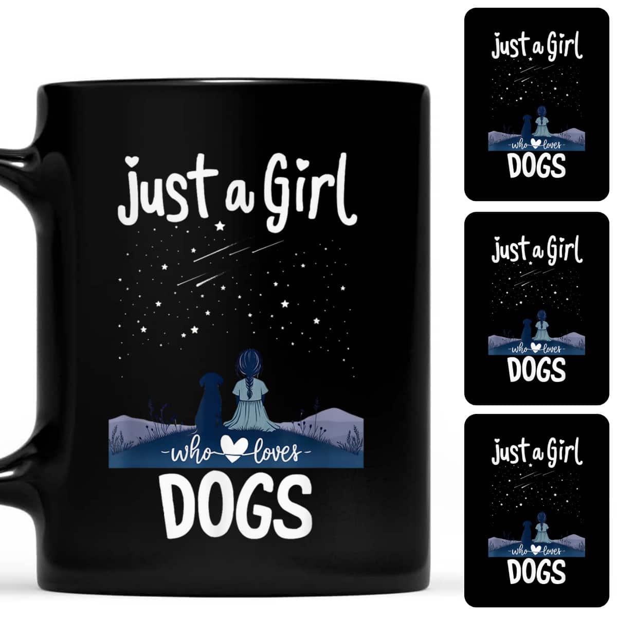 Just A Girl Who Loves Dogs Funny Puppy T-Shirt
