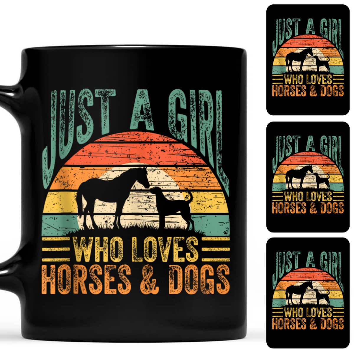 Just A Girl Who Loves Horses And Dogs Love Horses For Girls T-Shirt