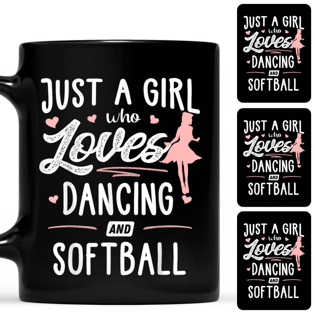 Just A Girl Who Loves Dancing And Softball T-Shirt