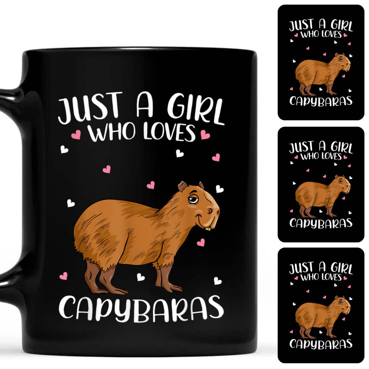 Just A Girl Who Loves Capybaras Girl T-Shirt Just A Girl Who Loves Capybaras Girl T-Shirt