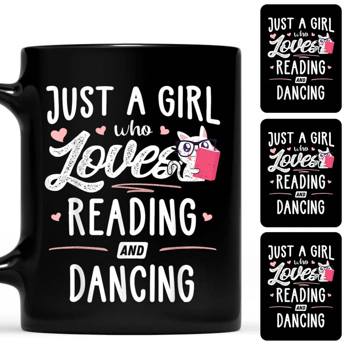Just A Girl Who Loves Reading And Dancing Gift T-Shirt Just A Girl Who Loves Reading And Dancing Gift T-Shirt
