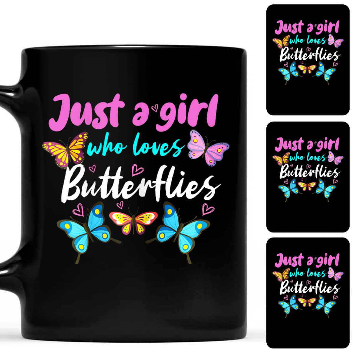 Colorful Butterfly Just A Girl Who Loves Butterflies T-Shirt