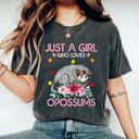 Opossum Kids Just A Girl Who Loves Opossums T-Shirt