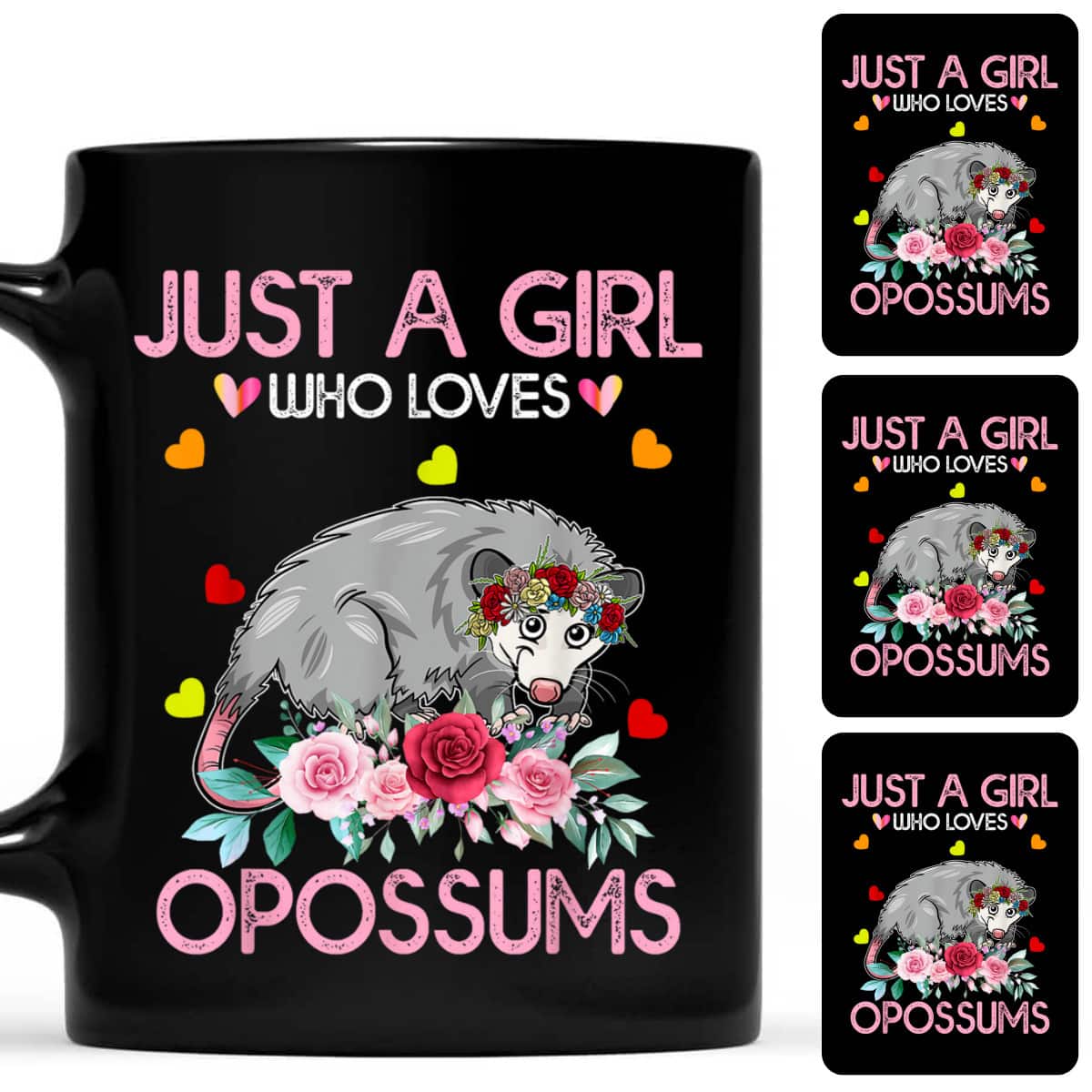 Opossum Kids Just A Girl Who Loves Opossums T-Shirt
