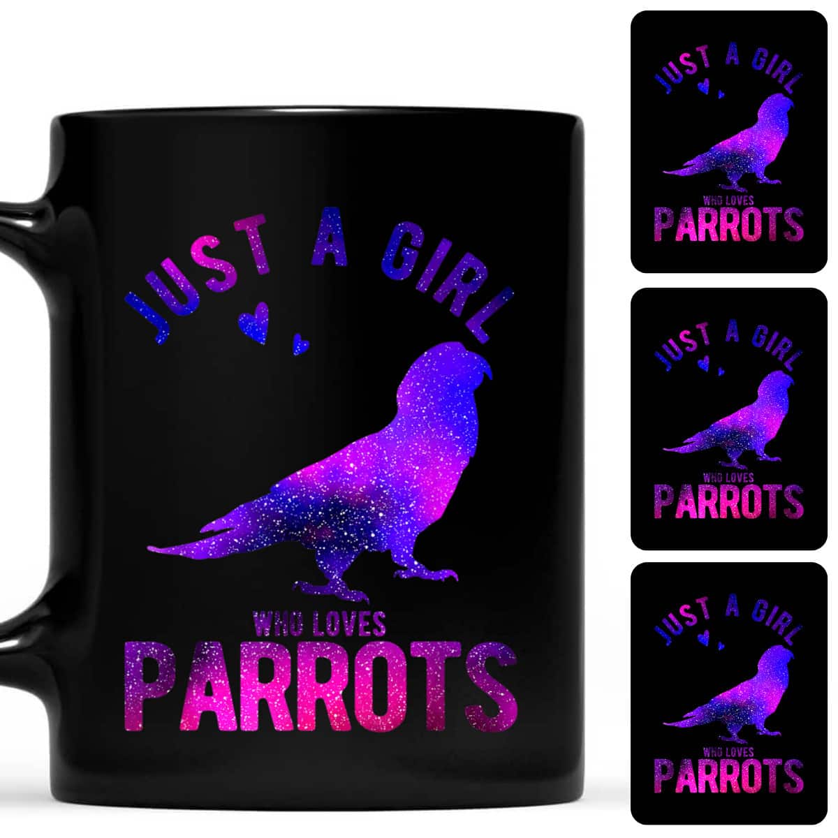 Just A Girl Who Loves Parrots Lover Parrot Girl Funny Parrot T-Shirt Just A Girl Who Loves Parrots Lover Parrot Girl Funny Parrot T-Shirt