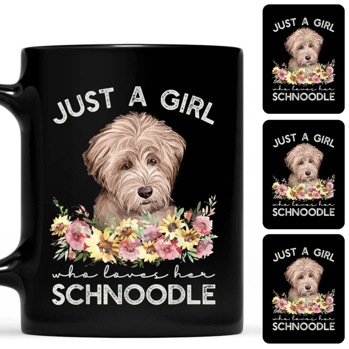 Schnoodle Dog Gift Just A Girl Who Loves Her Schnoodle T-Shirt
