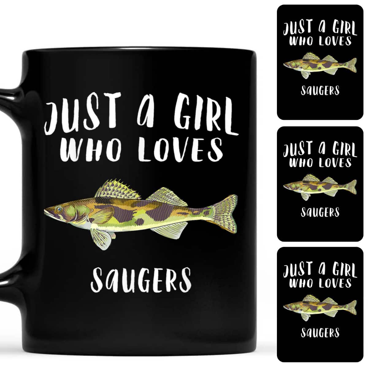 Just A Girl Who Loves Sauger Fish Lover T-Shirt Just A Girl Who Loves Sauger Fish Lover T-Shirt