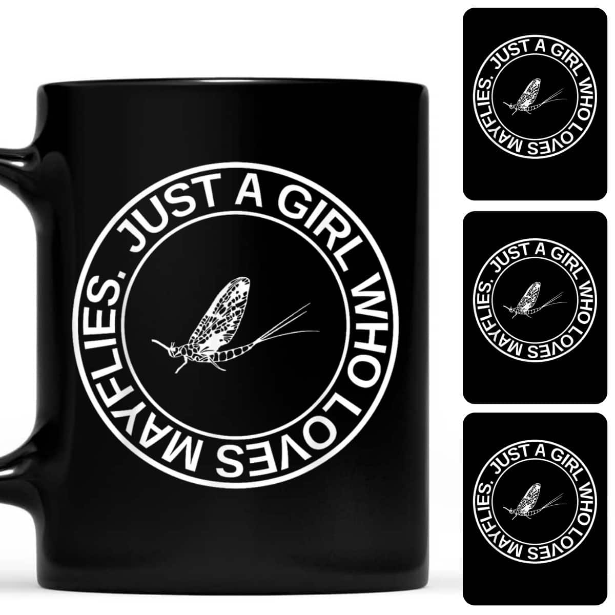 Just A Girl Who Loves Mayflies Gift Mayfly Nymph T-Shirt