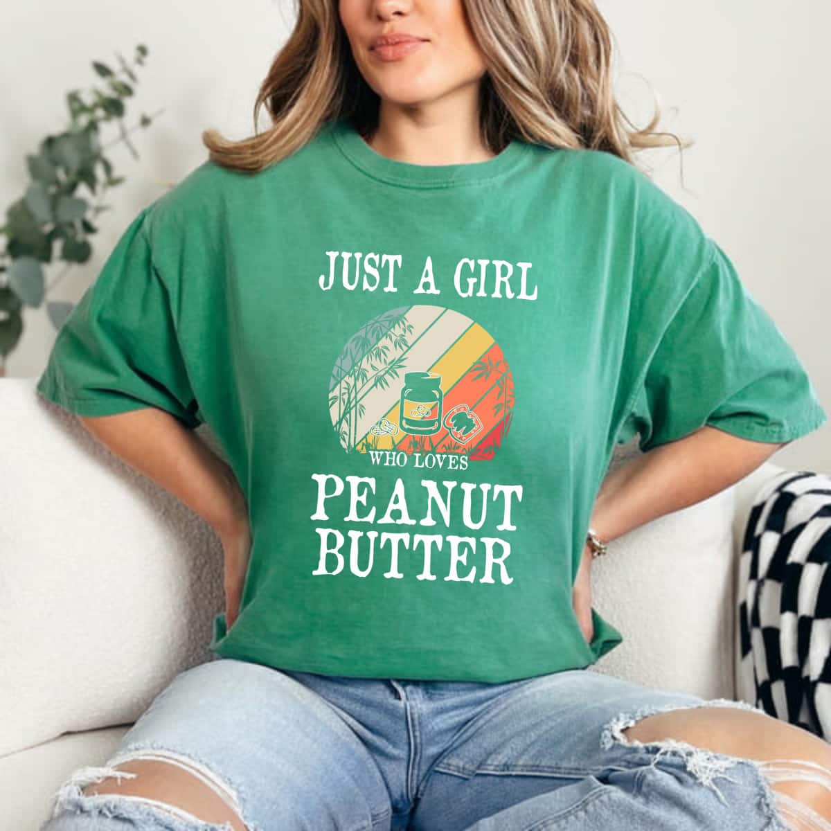 Just A Girl Who Loves Peanut Butter T-Shirt Just A Girl Who Loves Peanut Butter T-Shirt