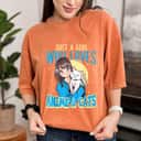 Just A Girl Who Loves Anime & Cats Anime Girl Cat Lover T-Shirt