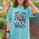 Goat Just A Girl Who Loves Goats Flowers Farmers T-Shirt Goat Just A Girl Who Loves Goats Flowers Farmers T-Shirt