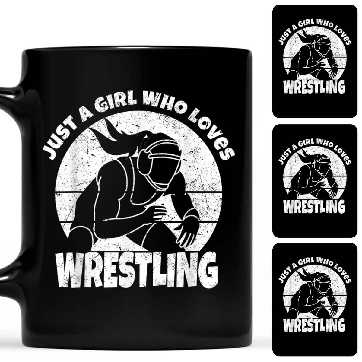 Wrestler Girl Wrestling Girl Just A Girl Who Loves Wrestling T-Shirt