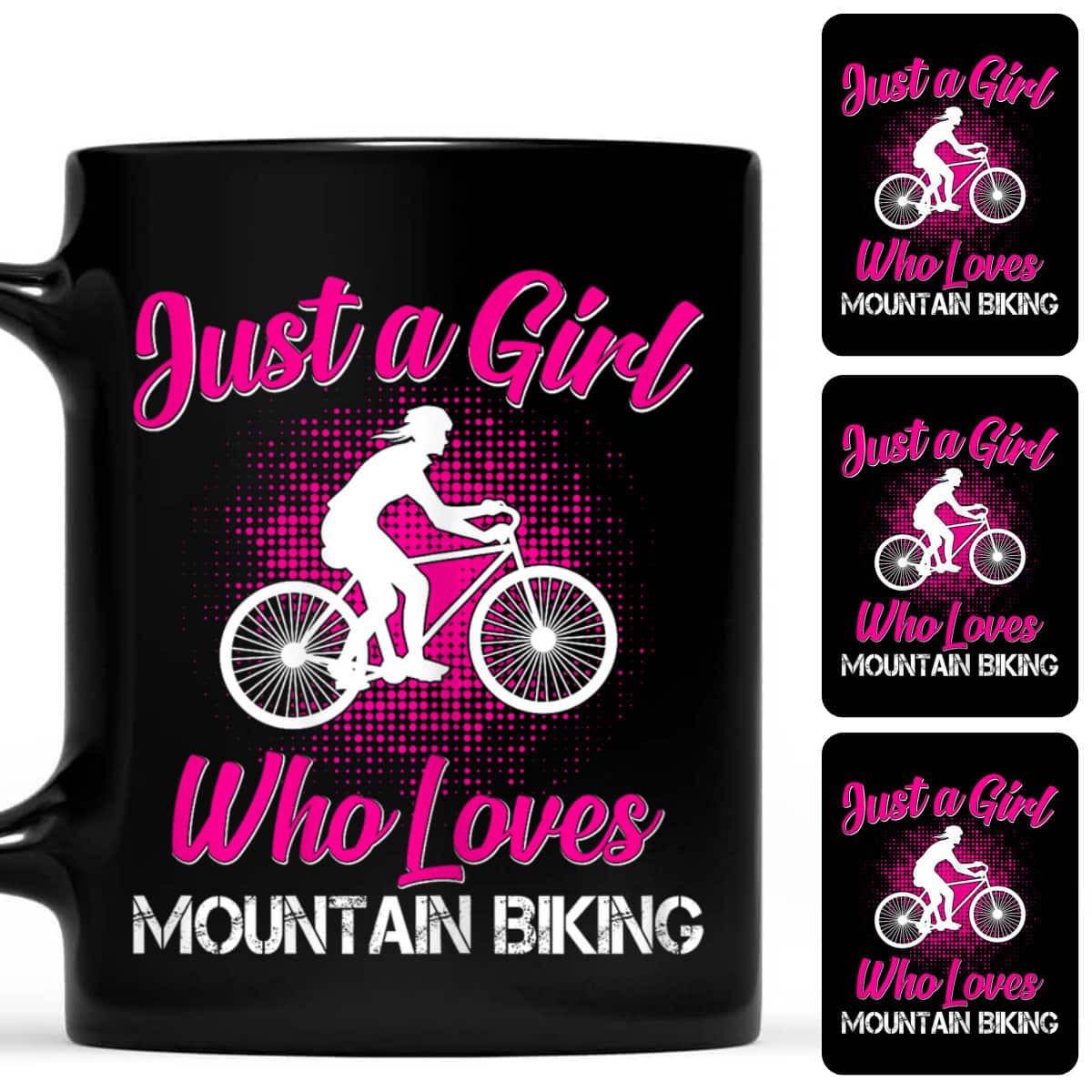 Just A Girl Who Loves Mountain Biking Gift T-Shirt