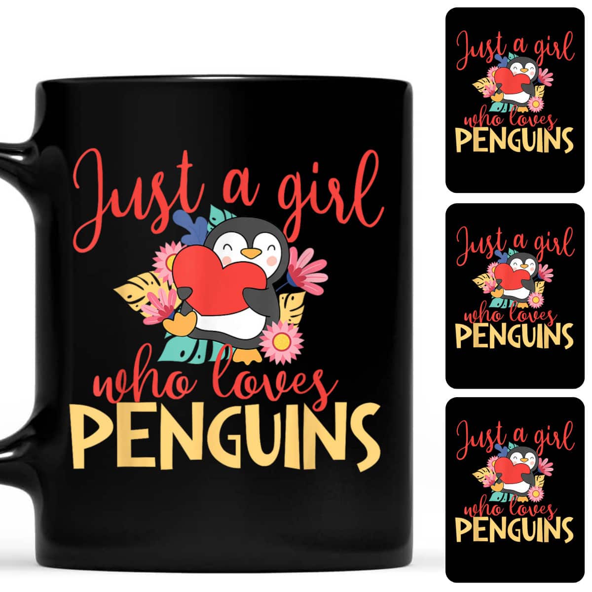 Just A Girl Who Loves Penguins Penguin Lover Bird Watcher T-Shirt