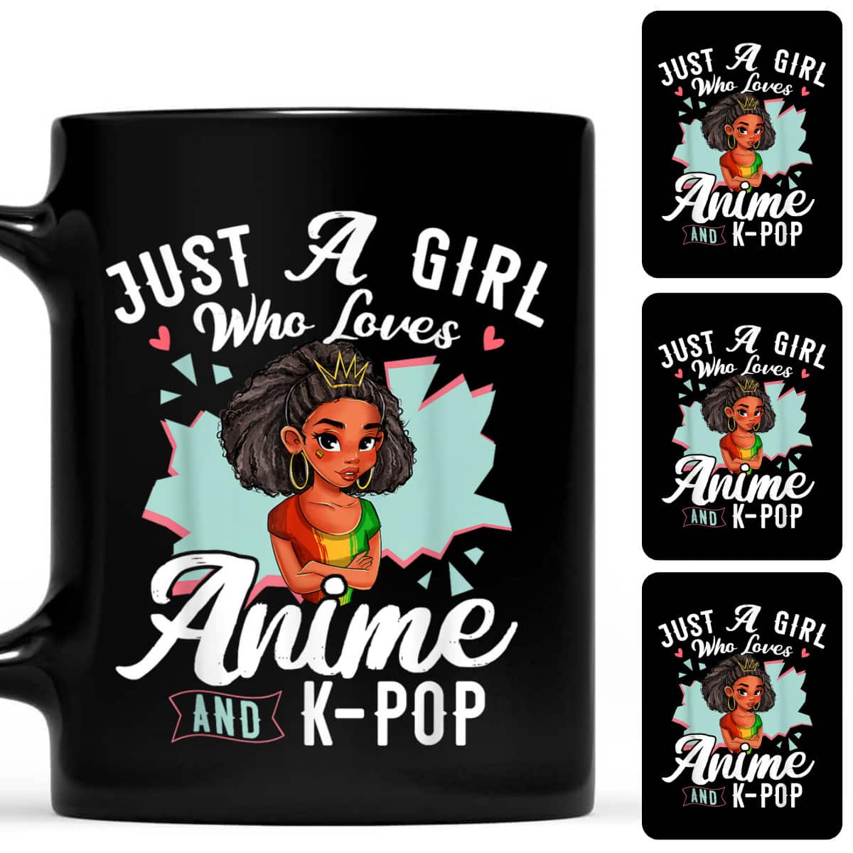 American Teen Just A Girl Who Loves Anime And K-pop T-Shirt