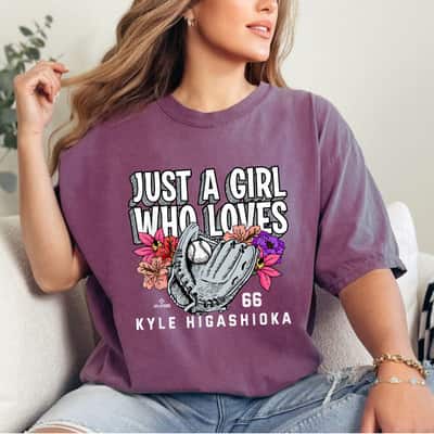 Just A Girl Who Loves Kyle Higashioka New York MLBPA T-Shirt