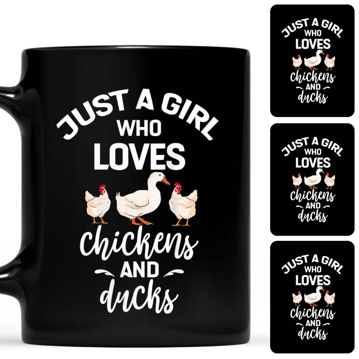 Womens Just A Girl Who Loves Chicken Ducks Gift For Lover Farmer T-Shirt Womens Just A Girl Who Loves Chicken Ducks Gift For Lover Farmer T-Shirt