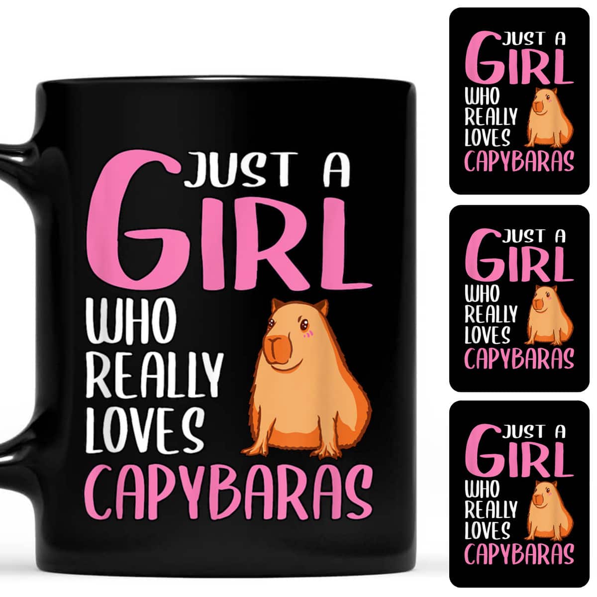 Womens Capybara Gift Just A Girl Who Really Loves Capybaras T-Shirt
