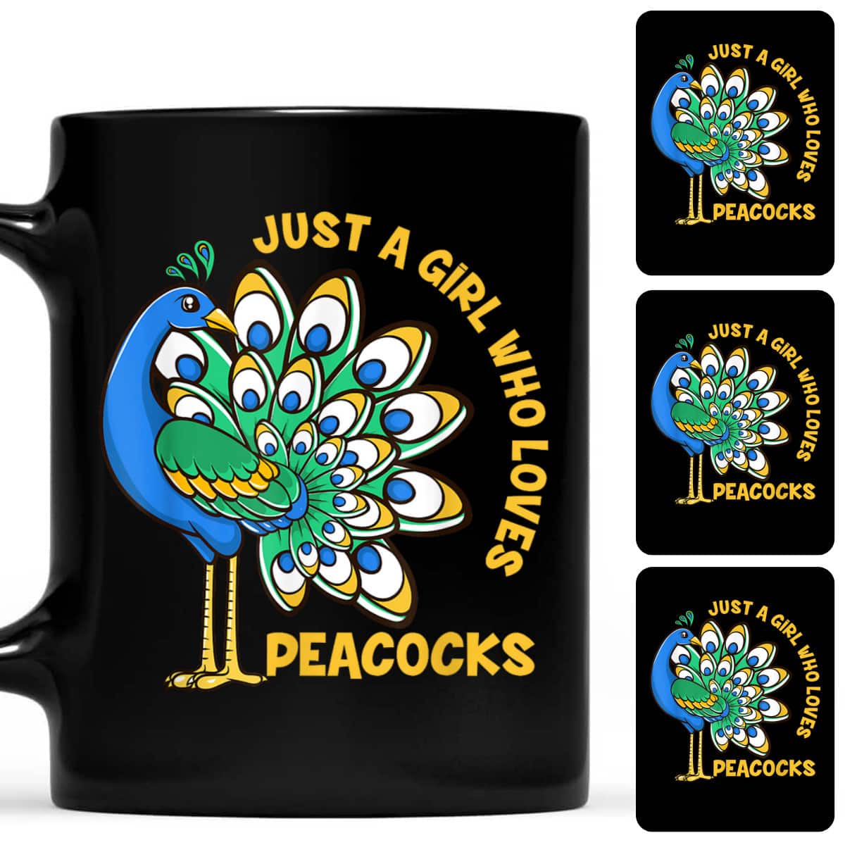 Funny Peacock Girl Just A Girl Who Loves Peacocks T-Shirt Funny Peacock Girl Just A Girl Who Loves Peacocks T-Shirt