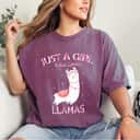 Just A Girl Who Loves Llamas Gift For Llama Gift T-Shirt Just A Girl Who Loves Llamas Gift For Llama Gift T-Shirt