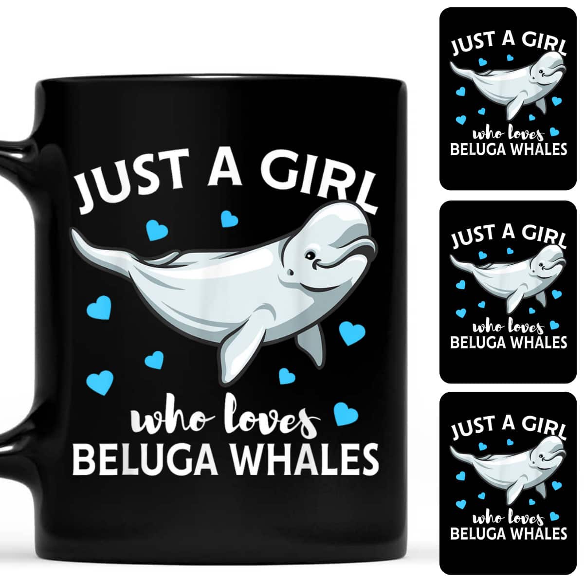 Just A Girl Who Loves Beluga Whales Ocean Gift T-Shirt