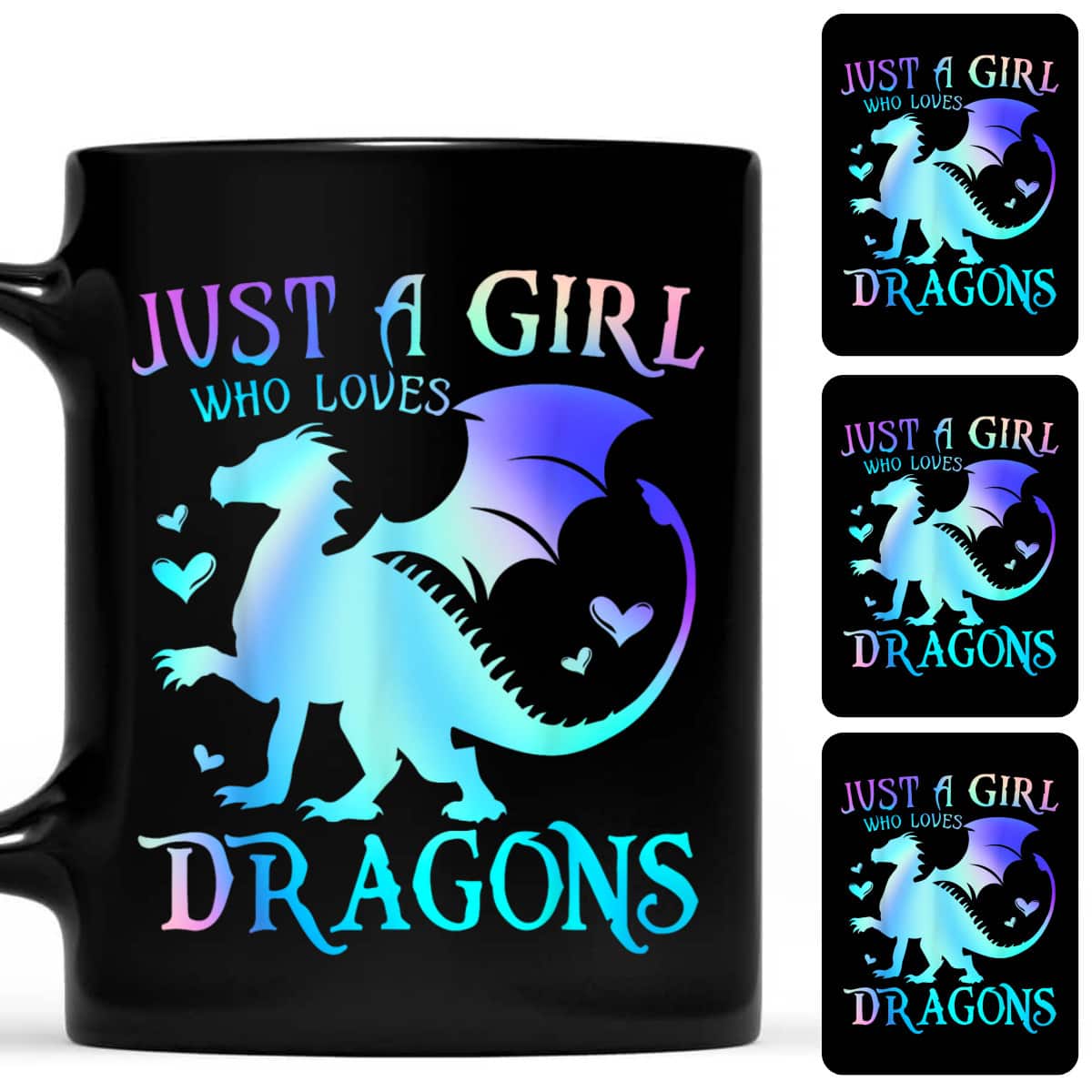 Galaxy Space Dragon Cute Girls Just A Girl Who Loves Dragon T-Shirt