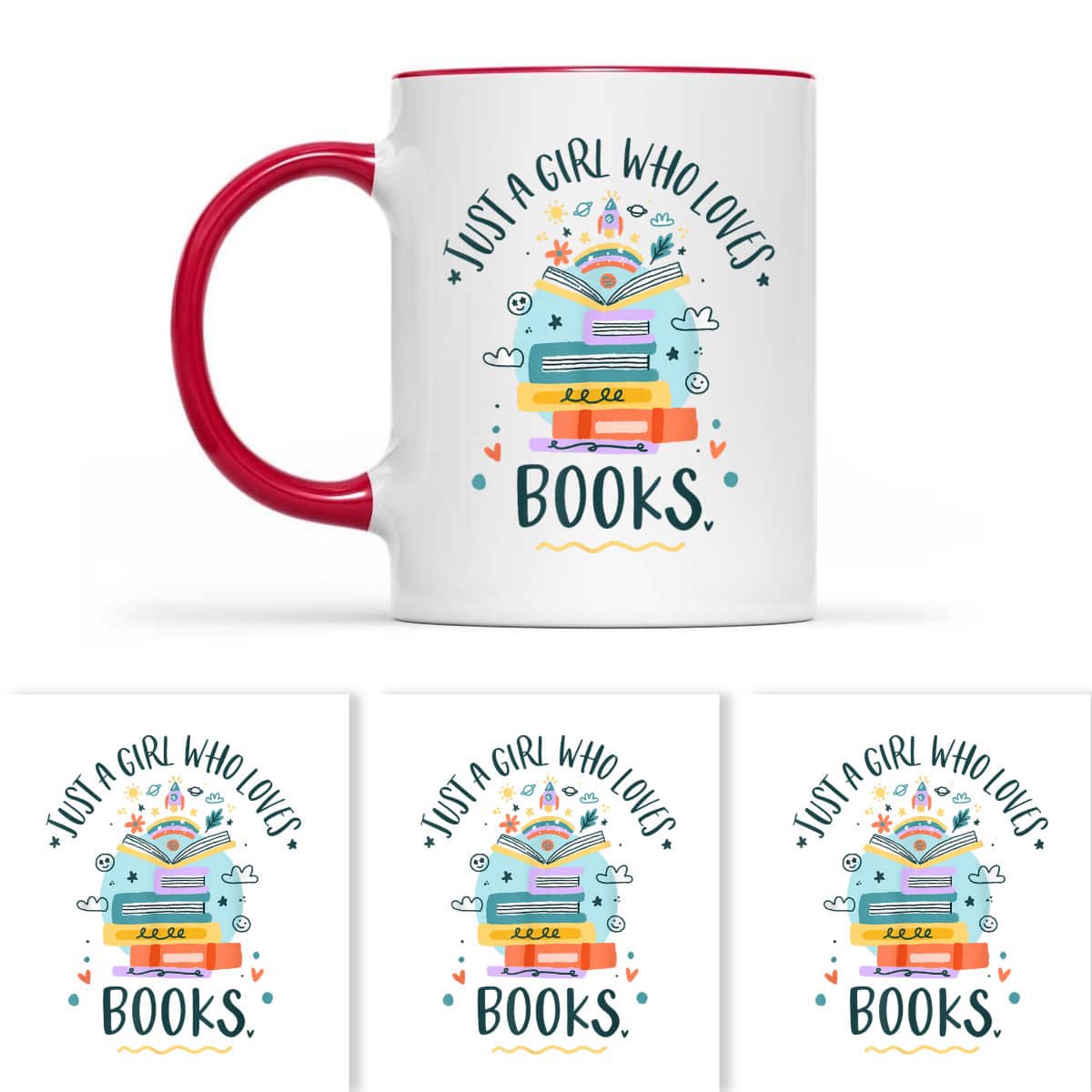 Just A Girl Who Loves Books Gifts For Book Worm T-Shirt Just A Girl Who Loves Books Gifts For Book Worm T-Shirt