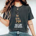 Just A Girl Who Loves Blue Heeler Dogs T-Shirt Just A Girl Who Loves Blue Heeler Dogs T-Shirt