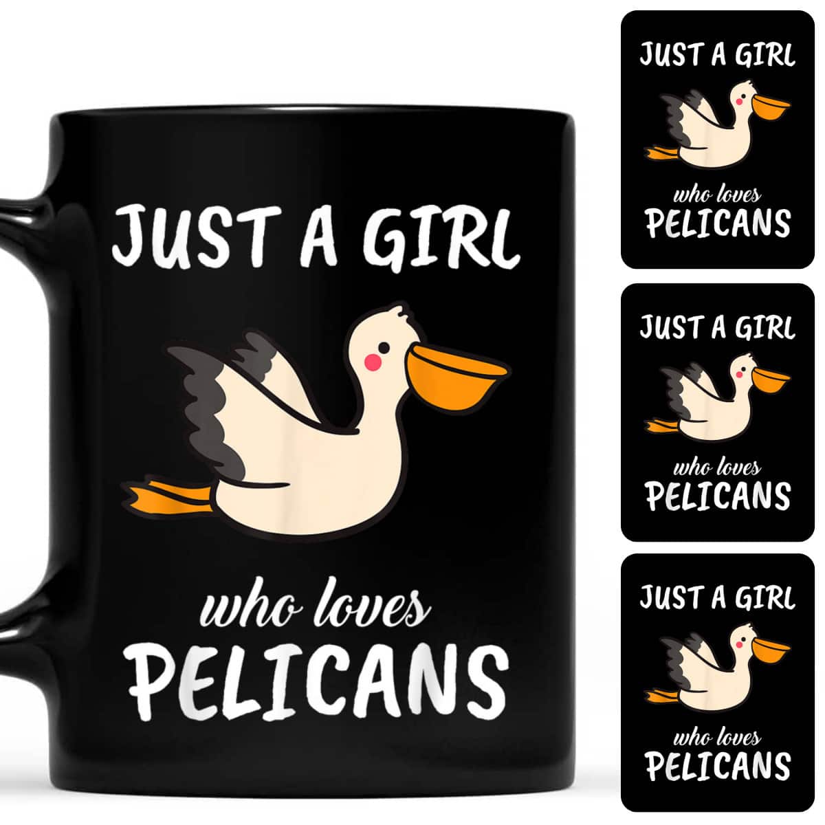 Just A Girl Who Loves Pelicans Gift Pelican T-Shirt Just A Girl Who Loves Pelicans Gift Pelican T-Shirt