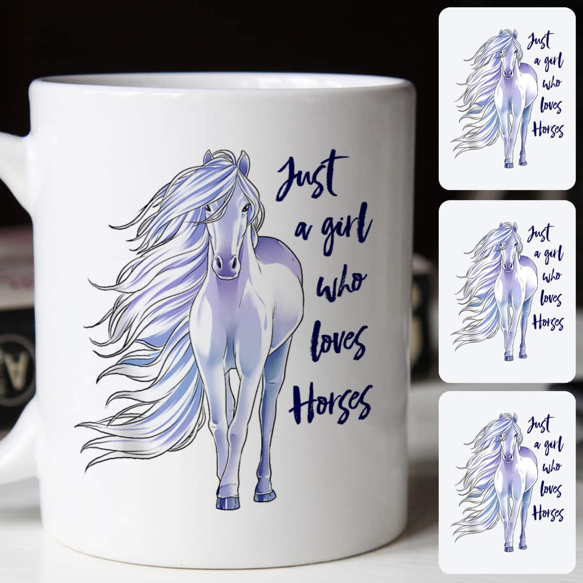 Horse Just A Girl Who Loves Horseback Riding Equestrian Farm T-Shirt