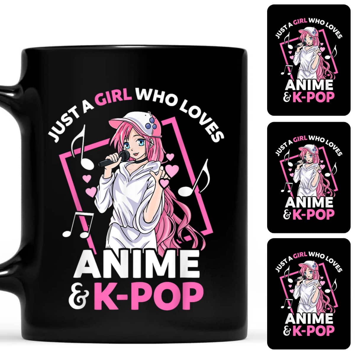 Just A Girl Who Loves Anime And K-Pop Music Anime Girls T-Shirt Just A Girl Who Loves Anime And K-Pop Music Anime Girls T-Shirt