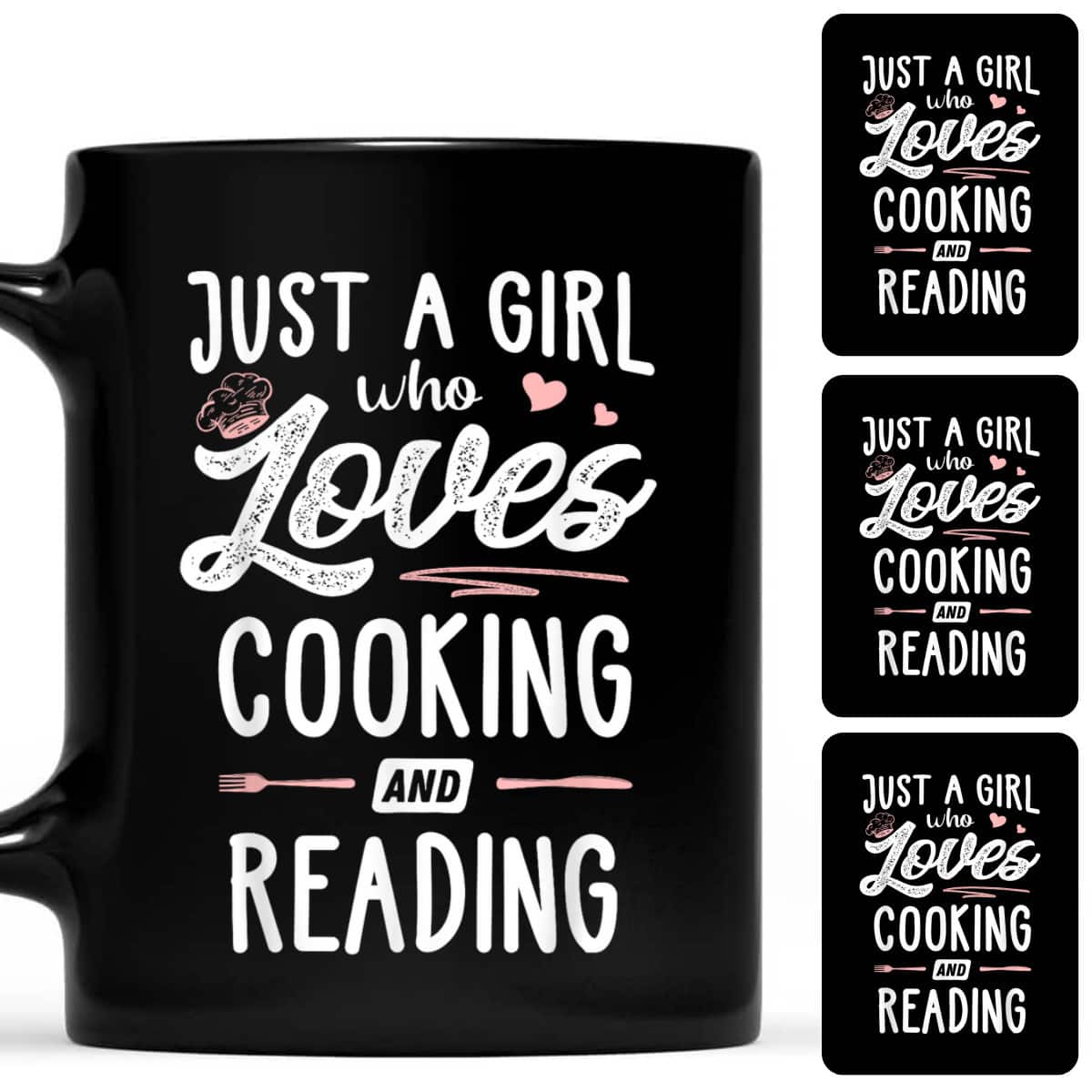 Just A Girl Who Loves Cooking And Reading Gift T-Shirt