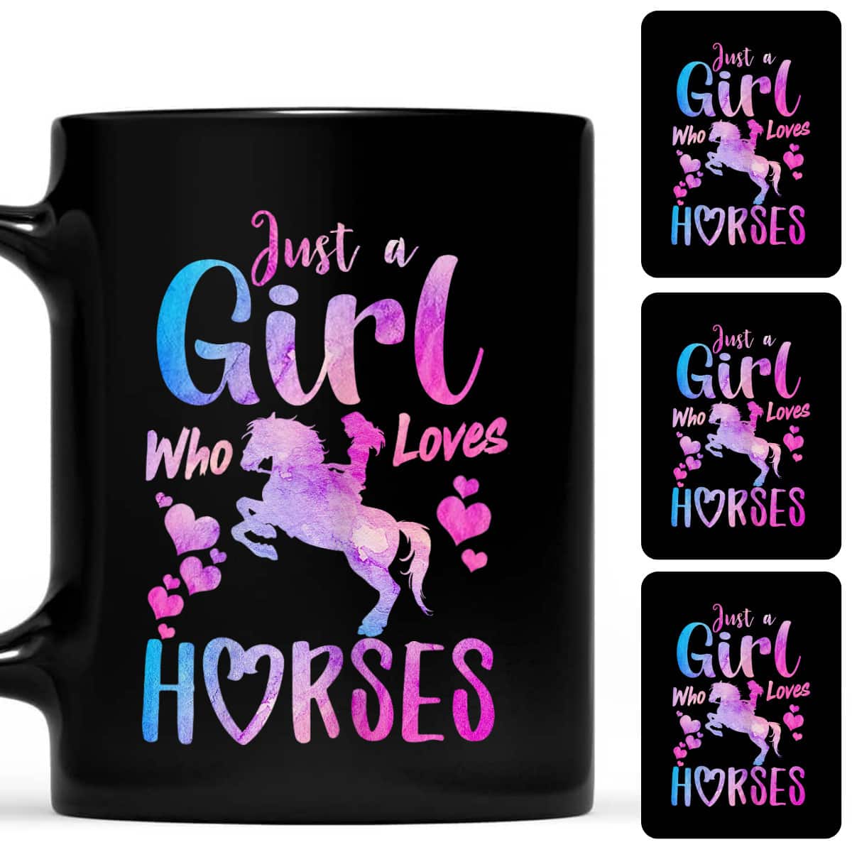 Just A Girl Who Loves Horses Riding Cute Horse Girls T-Shirt
