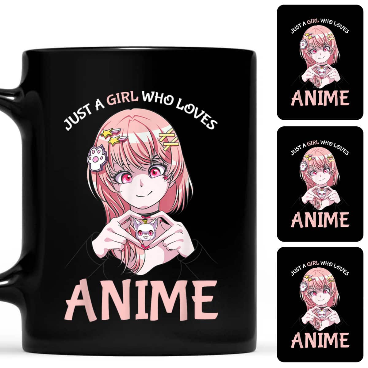 Just A Girl Who Loves Anime Merch Stuff Teenage Girls T-Shirt Just A Girl Who Loves Anime Merch Stuff Teenage Girls T-Shirt