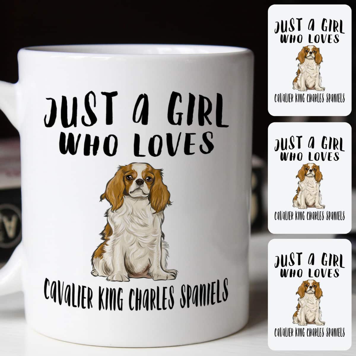 Im Just A Girl Who Loves Cavalier King Charles Spaniels T-Shirt