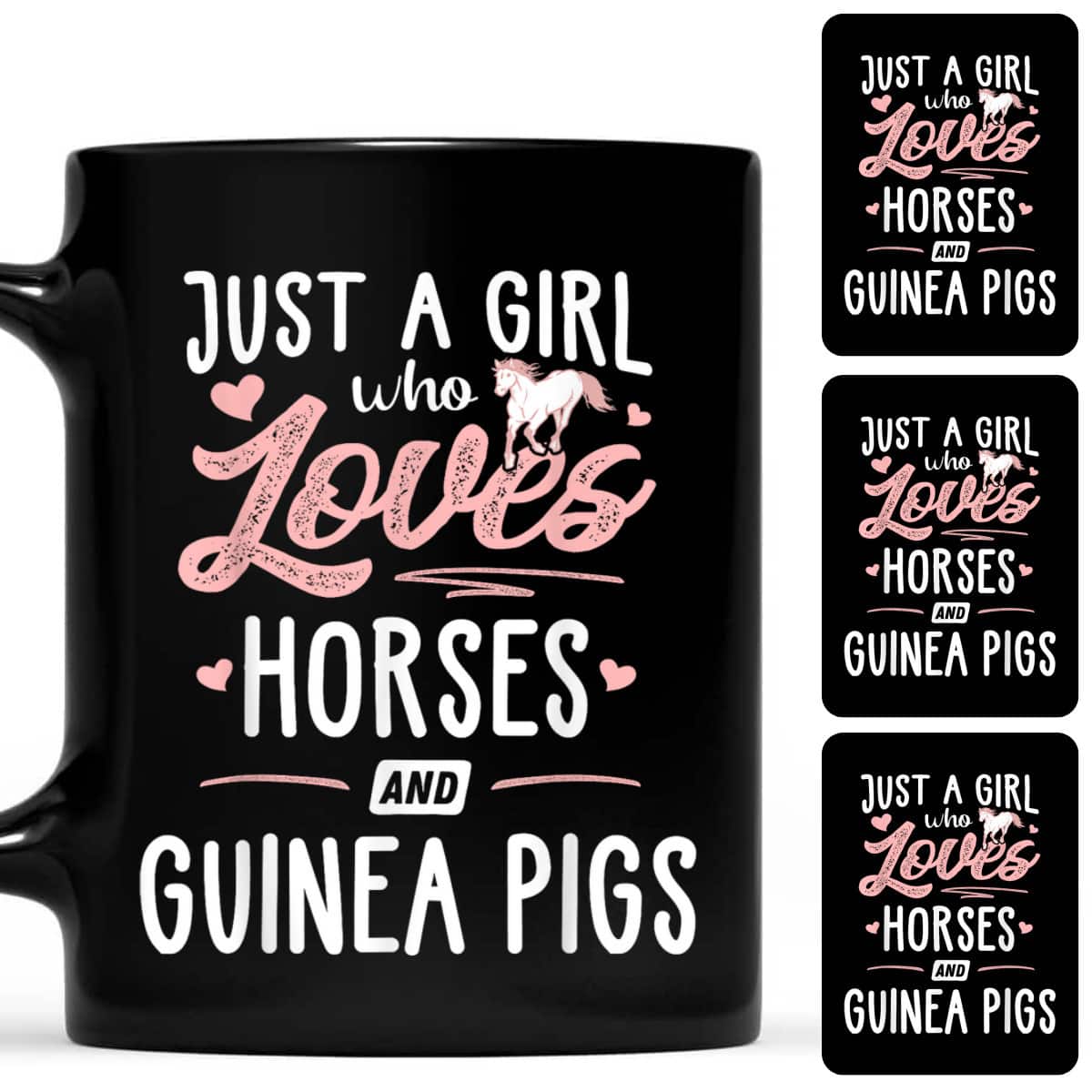 Just A Girl Who Loves Horses And Guinea Pigs Horse Lover T-Shirt